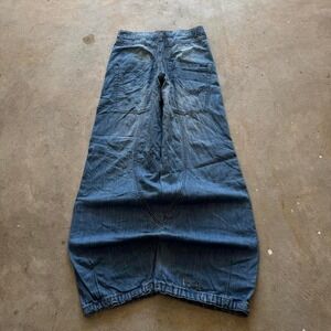 Baggy Wide Leg ONLY Big Pocket Jnco Styl Skater Y2k Vintage Denim Jeans 28x30